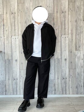 sagan.spさんの「ファッションインフルエンサー こーせ - パイピングオープンカラーシャツジャケット　made in INTER FACTORY」を使ったコーディネート
