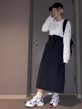 綾さんの「リップストップポケスカート/799425」を使ったコーディネート