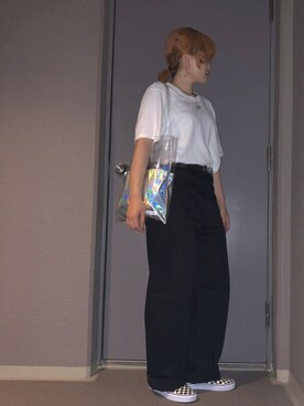 「Sinfu（シンフ）のアイテム」を使った、綾さん（レディース・160cm）の秋コーディネート