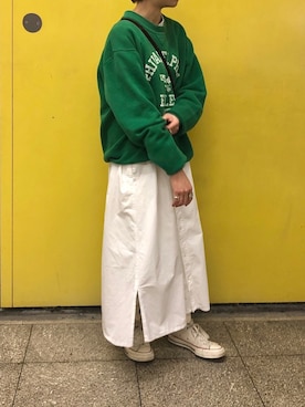 「アイテム（シャツワンピース）」を使った、a y a n oさん（レディース・149cm・20代）の春コーディネート