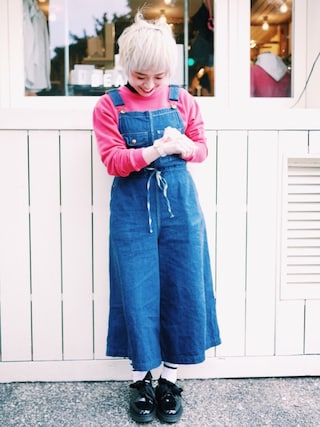 orSlowのつなぎ/オールインワンを使った人気ファッション