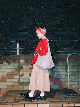 「TAIPEI」｜「アイテム（その他）」を使った、欣欣さん（レディース・150cm）の春コーディネート