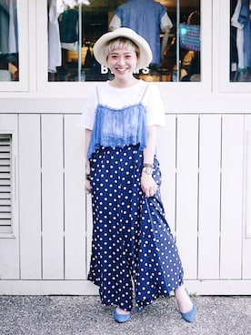 「TAIPEI」｜「アイテム（その他）」を使った、欣欣さん（レディース・150cm）の夏コーディネート