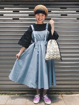 「TAIPEI」｜「アイテム（その他）」を使った、欣欣さん（レディース・150cm）の春コーディネート