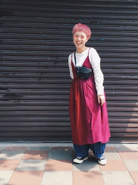「TAIPEI」｜「アイテム（その他）」を使った、欣欣さん（レディース・150cm）の春コーディネート