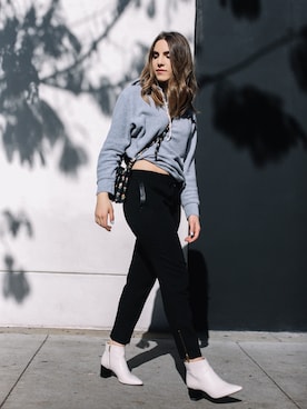 「cotton on（コットンオン）のアイテム（その他アウター）」を使った、Erin Greyさん（レディース・165cm）の冬コーディネート