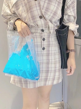 「へザー」｜「アイテム（トートバッグ）」を使った、renren.さん（レディース・163cm）の冬コーディネート