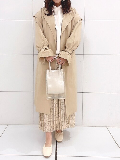 Maaya Wcloset 札幌店 W Closetのノーカラーコートを使ったコーディネート Wear