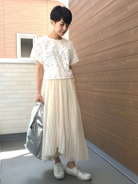 「アイテム（ピアス（両耳用））」を使った、バヤシさん（レディース・157cm・30代）の夏コーディネート