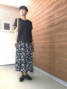 「Rika（リカ）のアイテム」を使った、バヤシさん（レディース・157cm）の夏コーディネート