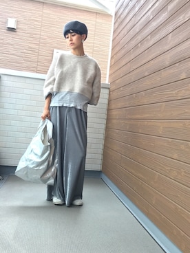 「アイテム（ピアス（両耳用））」を使った、バヤシさん（レディース・157cm・30代）の秋コーディネート