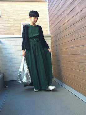 「アイテム（ピアス（両耳用））」を使った、バヤシさん（レディース・157cm・30代）の秋コーディネート