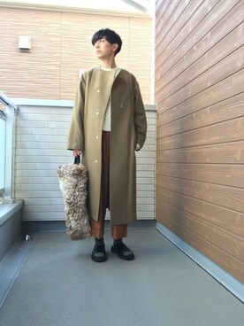 「Actually（アクチュアリー）のアイテム（アナログ腕時計）」を使った、バヤシさん（レディース・157cm）の秋コーディネート