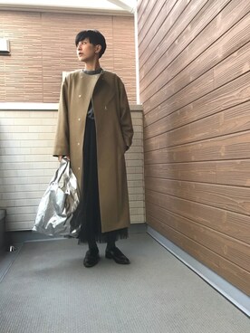 「Actually（アクチュアリー）のアイテム（アナログ腕時計）」を使った、バヤシさん（レディース・157cm）の秋コーディネート