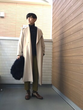 「Actually（アクチュアリー）のアイテム（アナログ腕時計）」を使った、バヤシさん（レディース・157cm）の冬コーディネート