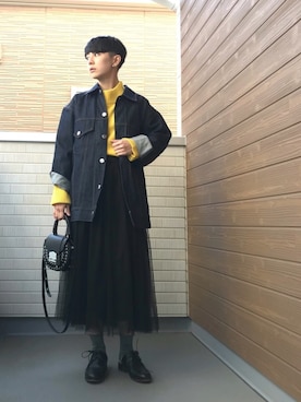 「Actually（アクチュアリー）のアイテム（アナログ腕時計）」を使った、バヤシさん（レディース・157cm）の冬コーディネート