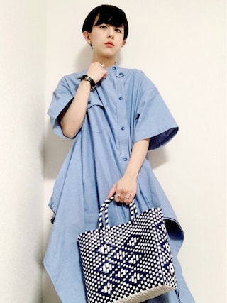 Hyke ハイク の Hyke ハイク チェック シャツワンピース シャツワンピース Wear