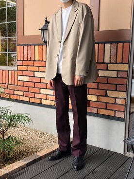 「コロナに負けない」｜「アイテム（その他アウター）」を使った、そうたさん（メンズ・183cm）の春コーディネート