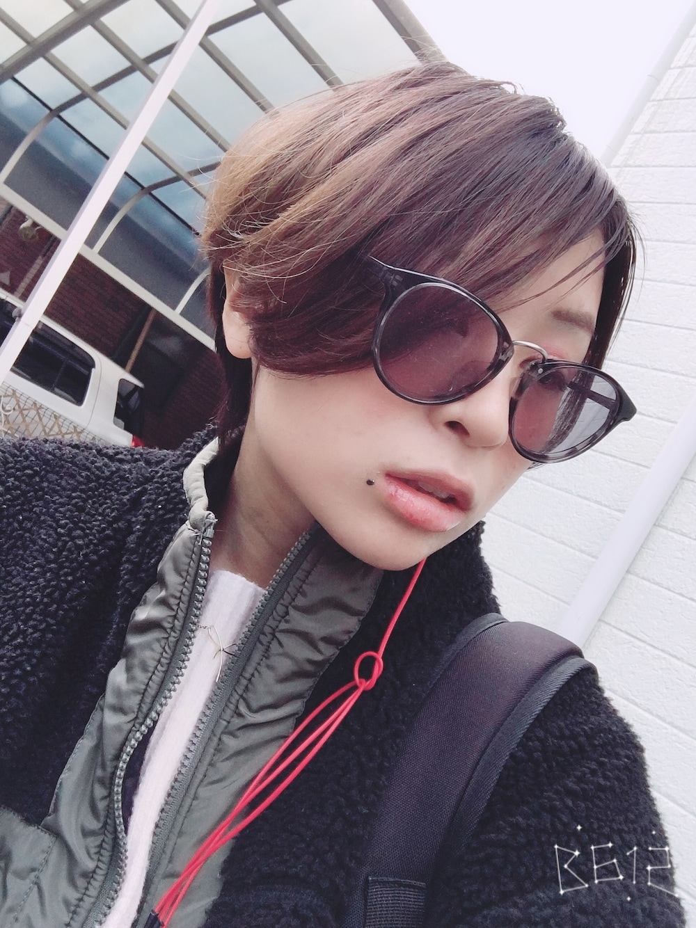 「カジュアルコーデ」｜「バイクのアイテム（その他、ブラック系）」を使った、kumaさん（レディース・159cm）の冬コーディネートの1枚目の写真