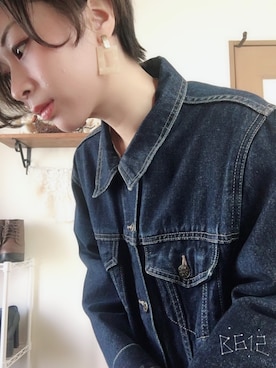 「アイテム（デニムジャケット）」を使った、kumaさん（レディース・159cm・20代）の春コーディネート