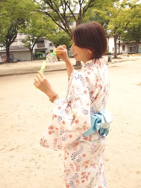 「花火」｜「アイテム（その他）」を使った、kumaさん（レディース・159cm）の夏コーディネート