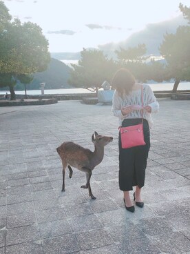 kumaさん（レディース・159cm）の秋コーディネート