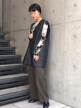 akiho hoshiさん（レディース・158cm）の冬コーディネート