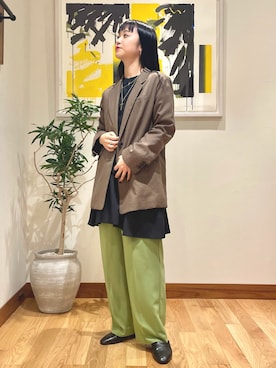 akiho hoshiさん（レディース・158cm）の冬コーディネート