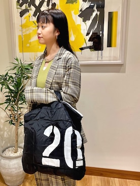 「B印 YOSHIDA(BEAMS×PORTER)（ビージルシヨシダ）のアイテム」を使った、akiho hoshiさん（レディース・158cm）の冬コーディネート