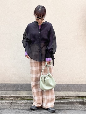 akiho hoshiさん（レディース・158cm）の春コーディネート