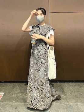 「GHOSPELL（ゴスペル）のアイテム（ワンピース/ドレス）」を使った、akiho hoshiさん（レディース・158cm）の夏コーディネート