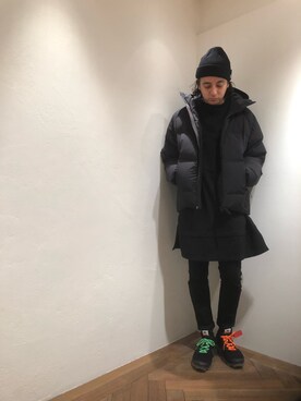 「johnbull」｜「アイテム（ダウンジャケット/コート）」を使った、kosukeさん（メンズ・180cm）の秋コーディネート