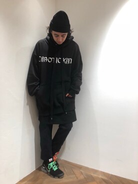 「johnbull」｜「アイテム（ニットキャップ/ビーニー）」を使った、kosukeさん（メンズ・180cm）の冬コーディネート