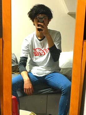 「Champion（チャンピオン）のアイテム（ヘアアクセサリー）」を使った、よーさん（メンズ・175cm）の春コーディネート