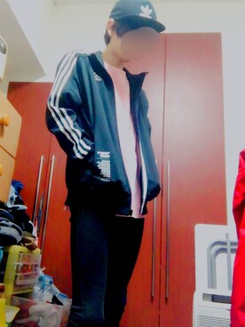 「ＧＷ」｜「アイテム（ジャージ）」を使った、よーさん（メンズ・175cm）の春コーディネート