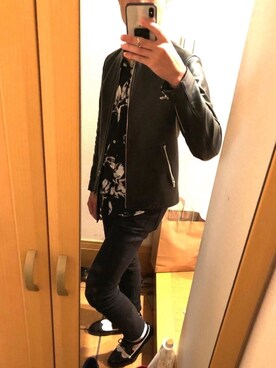 「improves（インプローブス）のアイテム（チノパンツ）」を使った、とし君さん（メンズ・175cm）の秋コーディネート