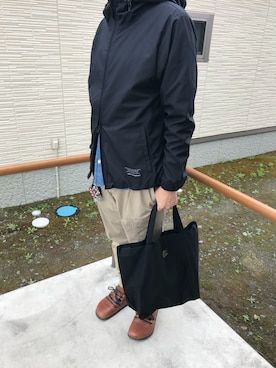 「アイテム（ナイロンジャケット）」を使った、ヨロさん（メンズ・169cm・50代）の秋コーディネート