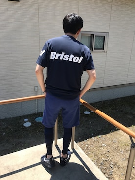「F.C.R.B.（エフシーアールビー）のアイテム（トップス）」を使った、ヨロさん（メンズ・169cm）の春コーディネート