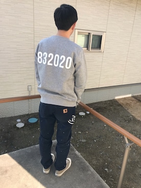 「アイテム（スウェット）」を使った、ヨロさん（メンズ・169cm・50代）の秋コーディネート