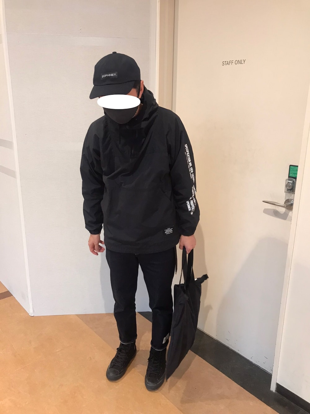 ユニフォームエクスペリメント　ハーフジップアノラック 1670069058.jpg