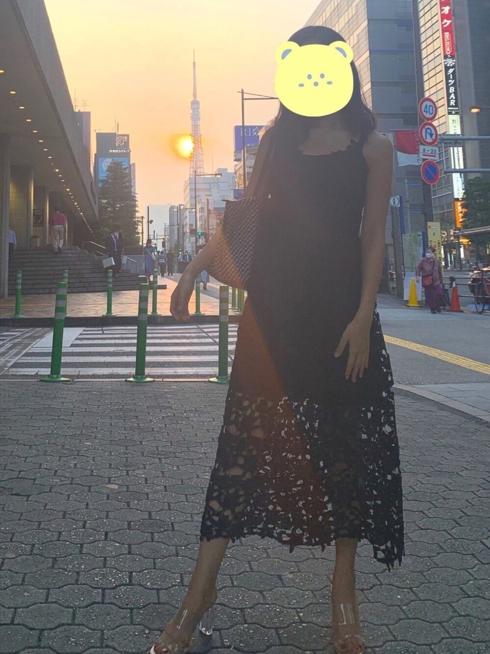 「大人女子、サンダル、ootd、キレイめ、大人コーデ、キャミワンピース、ワンピース、ロベルタピエリ、ROBERTA PIERI、birthdaybash」｜「ZARAのアイテム（シューズ、その他）」を使った、Ayaka さん（レディース・158cm）の夏コーディネートの1枚目の写真