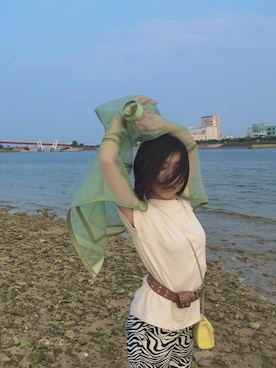 コン・ウカエデさん（レディース・156cm）の夏コーディネート