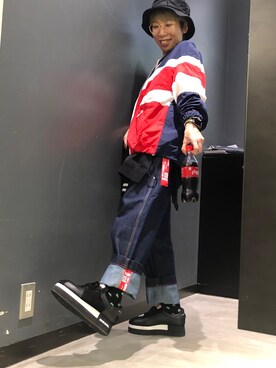 「あつぞこスニーカー」｜「アイテム（ジャケット/アウター）」を使った、A☆ZUさん（レディース・158cm）の秋コーディネート