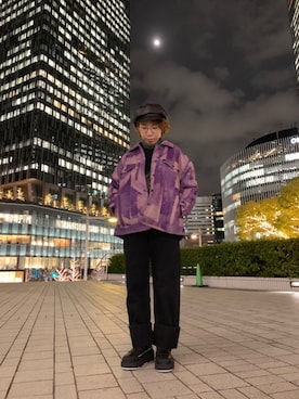 「DIESEL（ディーゼル）のアイテム（ブルゾン）」を使った、A☆ZUさん（レディース・158cm）の冬コーディネート