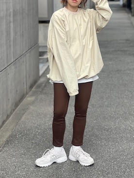 「natto（ナット）のアイテム」を使った、nattoさん（レディース・155cm）の秋コーディネート