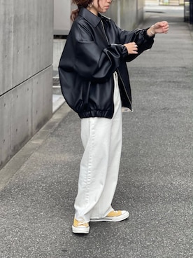 「natto（ナット）のアイテム」を使った、nattoさん（レディース・155cm）の秋コーディネート