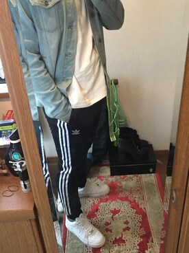 「アイテム（スラックス）」を使った、リクトさん（メンズ・172cm・10代）の冬コーディネート