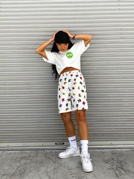 YO-NEさん（レディース・154cm）の夏コーディネート