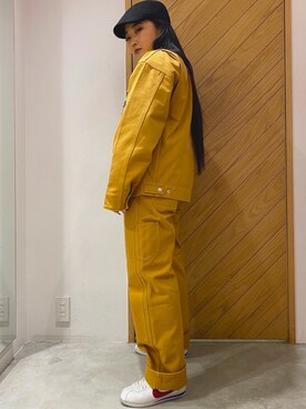「シンフルコーデ」｜「アイテム（ブルゾン）」を使った、YO-NEさん（レディース・154cm）の冬コーディネート