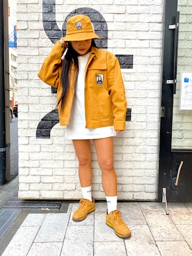 YO-NEさん（レディース・154cm）の冬コーディネート